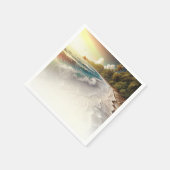 Paradise Beach Sunset Rustieke Kustbruiloft Servet (Hoek)