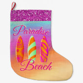 Paradise Beach Surfboards Grote Kerstsok (Voorkant)