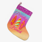 Paradise Beach Surfboards Grote Kerstsok (Voorkant (Hangend))