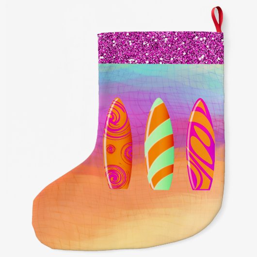 Paradise Beach Surfboards Grote Kerstsok (Achterkant)