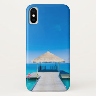 Paradise Beach Tropisch Resort, Maldiven Case-Mate iPhone Case