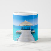 Paradise Beach | Tropisch Resort, Maldiven Grote Koffiekop (Voorkant)