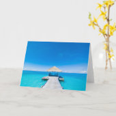 Paradise Beach | Tropisch Resort, Maldiven Kaart (Gele Bloem)