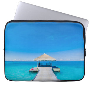 Paradise Beach Tropisch Resort, Maldiven Laptop Sleeve