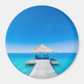 Paradise Beach | Tropisch Resort, Maldiven Magneet (Voorkant)