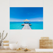 Paradise Beach | Tropisch Resort, Maldiven Poster (Keuken)