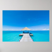 Paradise Beach | Tropisch Resort, Maldiven Poster (Voorkant)