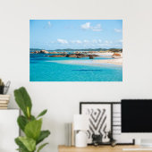 Paradise Beach Zee Greens Pool Baai Australië Poster (Thuiskantoor)