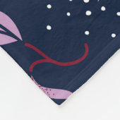 Paradise Birds: bloeiend patroon. Fleece Deken (Hoek)