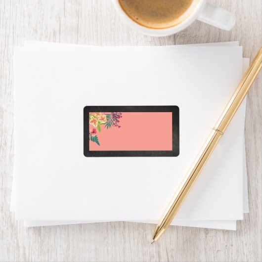 Paradise Birds Chalkboard bruiloft Adresetiketten Etiket (Insitu)