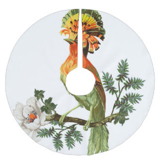 Paradise Birds: exotische bloemenachtergrond Kerstboom Rok