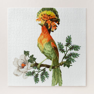 Paradise Birds: exotische bloemenachtergrond Legpuzzel