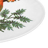 Paradise Birds: exotische bloemenachtergrond Snijplank (Hoek)