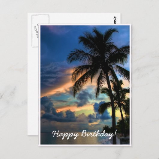 Paradise... Birthday Kaart (Voorkant / Achterkant)