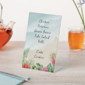 Paradise Blooms Wedding Save the Date Reclamebord Met Voetstuk (Insitu)