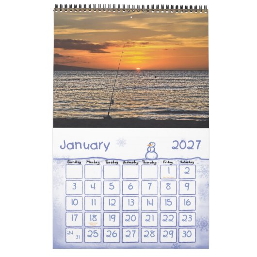 Paradise Calendar Kalender (Jan 2027)
