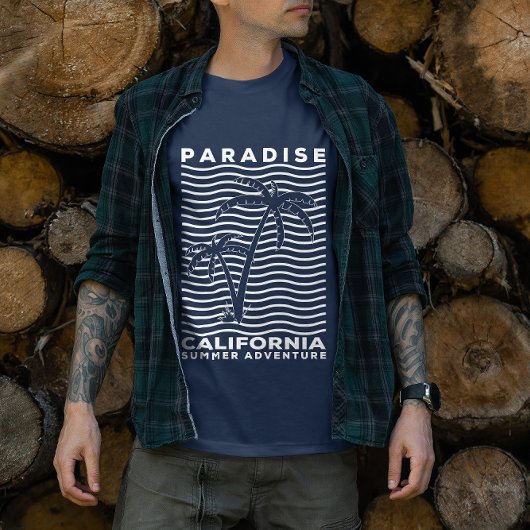 Paradise California Beach Zomer Avontuur T-shirt