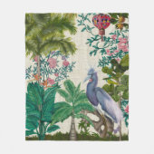 Paradise Chinoiserie Fleece Deken (Voorkant)