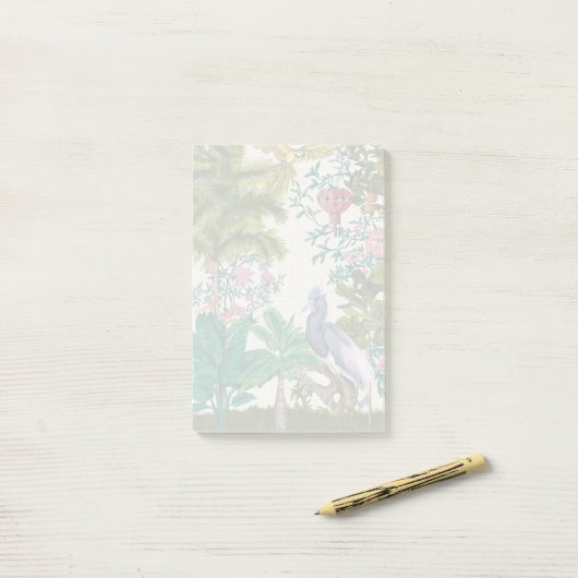 Paradise Chinoiserie Post-it® Notes (Op bureau)