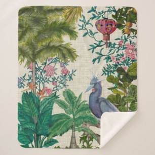 Paradise Chinoiserie Sherpa Deken