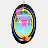 Paradise Cocktail Keramisch Ornament (Links)