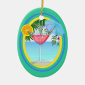 Paradise Cocktail Keramisch Ornament (Voorkant)