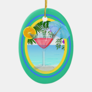 Paradise Cocktail Keramisch Ornament
