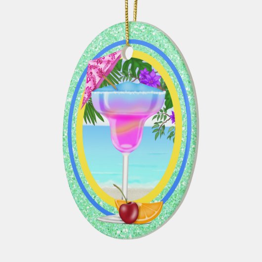 Paradise Cocktail Keramisch Ornament (Links)