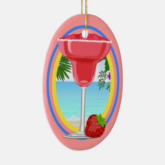 Paradise Cocktail Keramisch Ornament (Rechts)