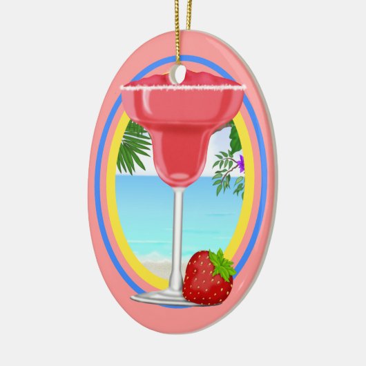 Paradise Cocktail Keramisch Ornament (Links)