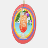 Paradise Cocktail Keramisch Ornament (Links)