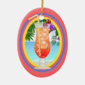 Paradise Cocktail Keramisch Ornament (Voorkant)