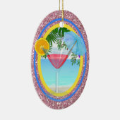 Paradise Cocktail Keramisch Ornament (Rechts)