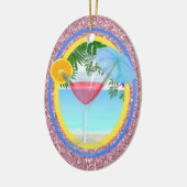 Paradise Cocktail Keramisch Ornament (Links)