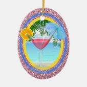 Paradise Cocktail Keramisch Ornament (Voorkant)