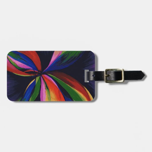 Paradise Colorful Abstract Art Bagagelabel (Voorkant horizontaal)