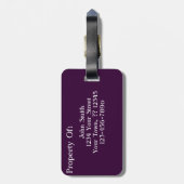 Paradise Colorful Abstract Art Bagagelabel (Achterkant verticaal)