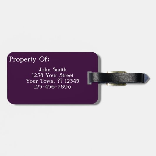 Paradise Colorful Abstract Art Bagagelabel (Achterkant horizontaal)