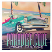 Paradise Cove, Malibu, Californische reisposter Tegeltje (Voorkant)