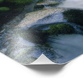Paradise Creek stroomt over hellingen van de berg Foto Afdruk (Hoek)