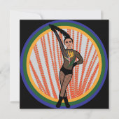 Paradise Dancer B Holiday Card Feestdagenkaart (Voorkant)