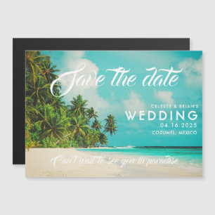 Paradise Destination Mexico Wedding Save the Date