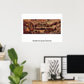 Paradise door Jacopo Tintoretto Poster (Thuiskantoor)