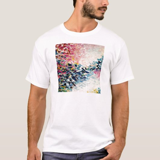 PARADISE DREAMS Colorful Abstract schilderen T-shirt (Voorkant)