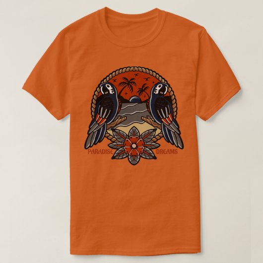 Paradise Dreams T-shirt (Design voorkant)
