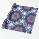 Paradise-driekleurenpatroon Cadeaupapier (Uitgerold)