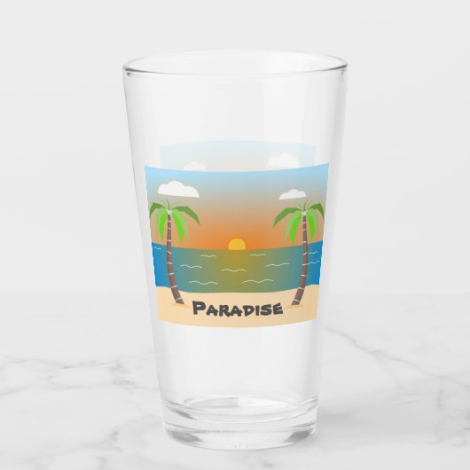 Paradise Drink glas (Achterkant)