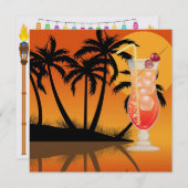 Paradise FEEST / Luau - SRF Kaart (Voorkant / Achterkant)