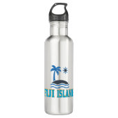 Paradise Fiji-eilanden Waterfles (Voorkant)