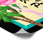 Paradise Flamingo Love Poster (Hoek)